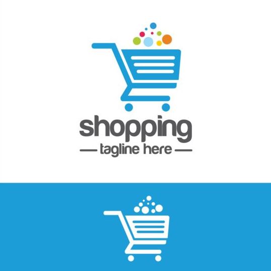 ショッピングカートロゴベクター素材07 ロゴ ショッピング カード   