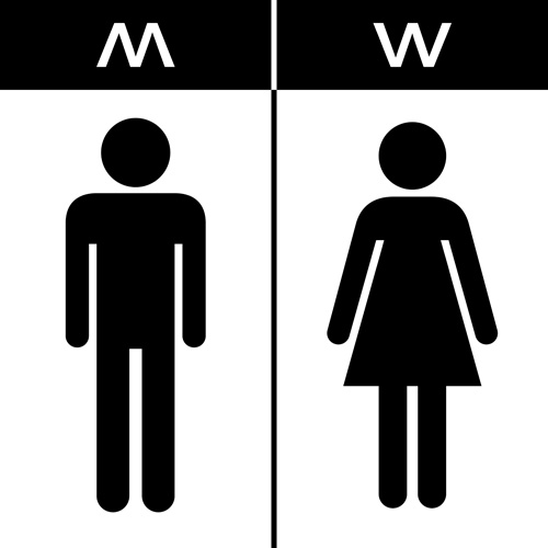 Vektor-Toilettenschild Mann und Frau Design 03 toilette Frau design   