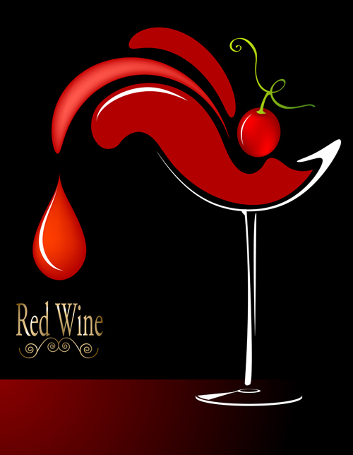 Vector Wein-Hintergrund kreatives Design-Set 05 Wein Kreativ Hintergrund   