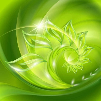 Öko-grüne abstrakte Vektorkunst Hintergrund 01 illustration Hintergrund halo farbig Effekte   