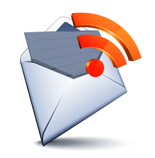 E-Mail und Signalvektor signal email   