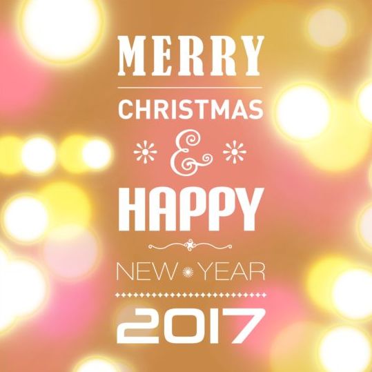 2017クリスマスと新年のデザインベクトル02 新しい 年 クリスマス 2017   