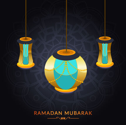 Fond Ramadan Mubarak vector design Set 12 ramadan Mubarak fond   