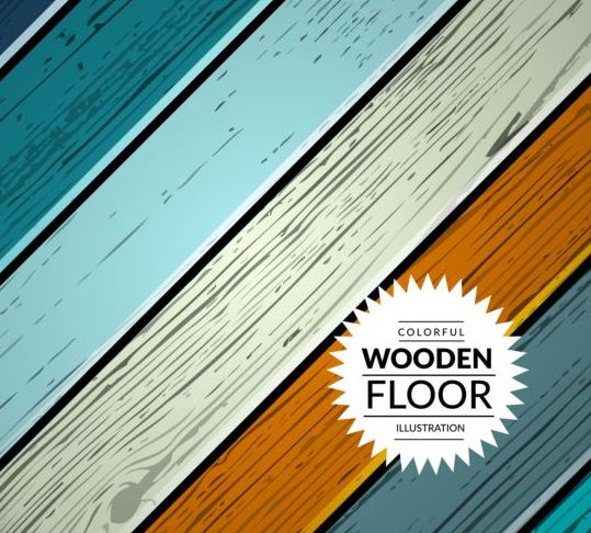 Illustration vectorielle colorée de fond de plancher en bois 12 Sol illustration fond en bois coloré   