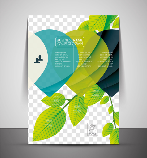 Couverture de Flyer corporatif ensemble vecteur illustration 08 illustration vectorielle flyer couverture corporate   