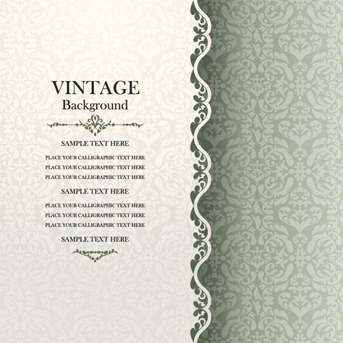 Eleganter floraler Vintage-Hintergrund Vektor 01 vintage Hintergründe floral elegant   