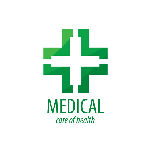 Grüne Gesundheits-Logos entwerfen Vektor 14 logos health Green medical   