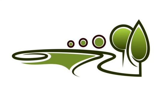 Vecteur de logo de parc vert ensemble 17 vert parc logo   