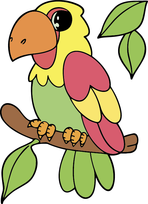 Dessiné à la main oiseau dessin animé styles vecteur 03 styles Oiseau dessiné à la main dessin animé   