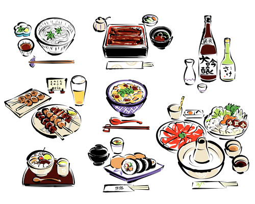 手描き寿司要素クリエイティブベクター02 要素 手描き 寿司   