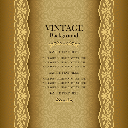 Luxus Design Vintage-Hintergründe Vector 02 vintage Luxus Hintergründe Hintergrund   