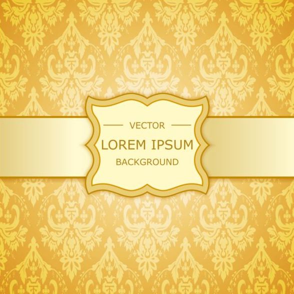 Retro-goldener Luxus-Hintergrund Vektor Satz 13 Retro-Schrift Luxus golden   
