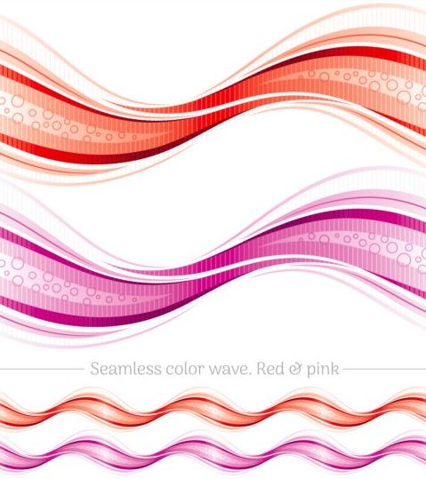 シームレスなカラーウェーブ抽象ベクトル09 色 波 抽象的 シームレス   