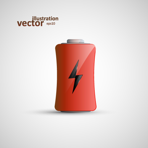 Illustration de vecteur de batterie brillante 03 brillant Batterie   