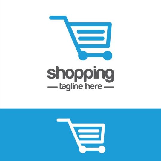 ショッピングカートロゴベクター素材06 ロゴ ショッピング カード   