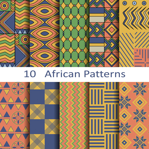 Vector afrikanischer Stil nahtlose Muster nahtlos Muster Afrikanisch   