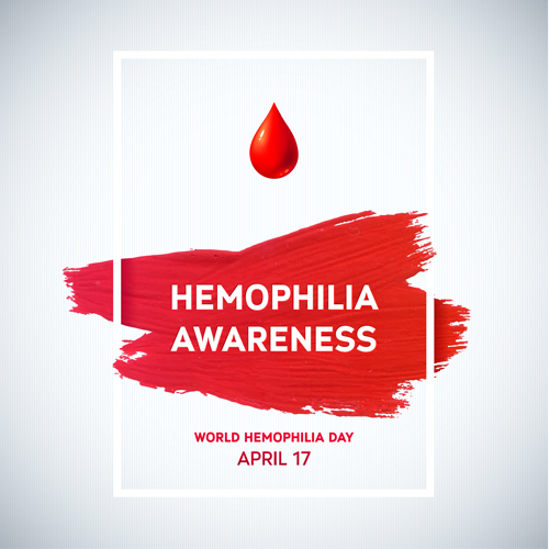 World Hemophilia Day Plakatvektorgrafik 02 Welt poster Hémophilie   
