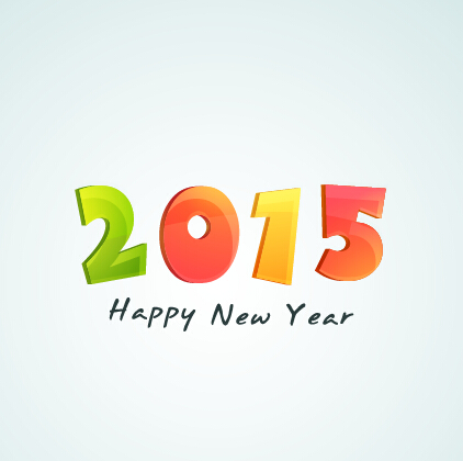 2015 nouvelle année thème vecteur matériel 03 theme nouvel an matériel 2015   