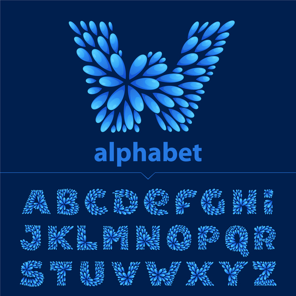 Abstraktes Alphabet kreativer Design-Vektor Kreativ alphabet abstract   