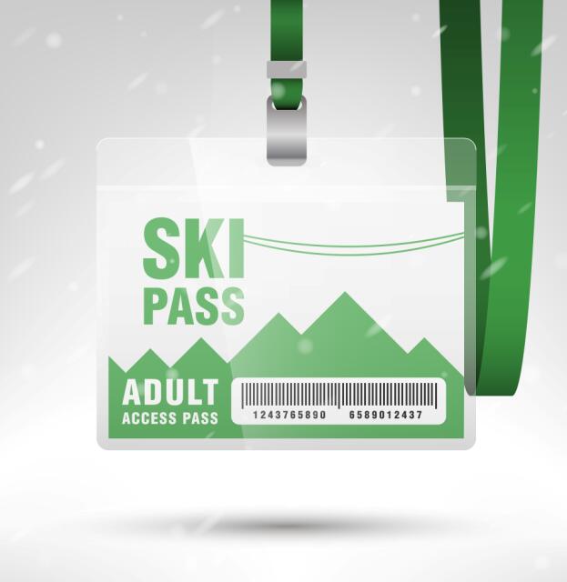 空のスキーアクセスパステンプレートベクトル03 空白 バス スキー アクセス   