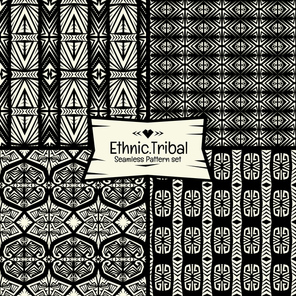 Ethnique tribal seamless pattern vecteur matériel 04 tribal sans soudure modèle Ethnique   