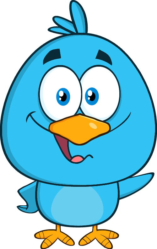 Oiseau bleu drôle Cartoon vector set 09 Oiseau drôle cartoon Bleu   