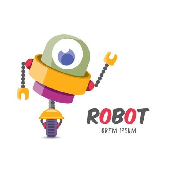 Lustige Roboter-Cartoon-Vektoren setzen elf Roboter funny cartoon   