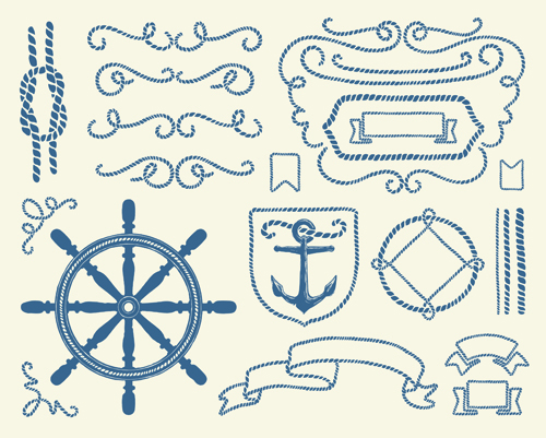 手描き航海要素ベクトル材料02 航海 材料 手描き   