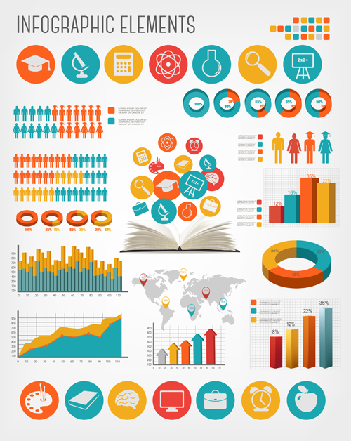 Infografik Vektormaterial 02 Mensch Infografik Gesundheit   