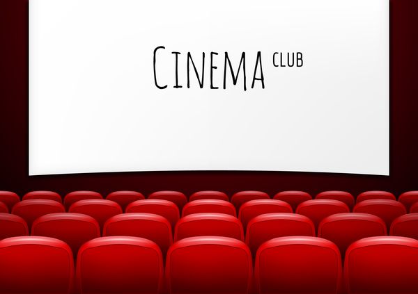 Kino Hintergrund mit roten Sitzen Vektor 04 theater Sitze rot film   