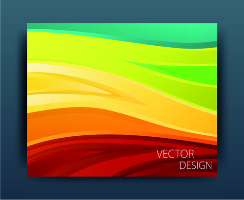 Mehrfarbige abstrakte Business Cover Design Vektor 05 multicolor cover business abstract   