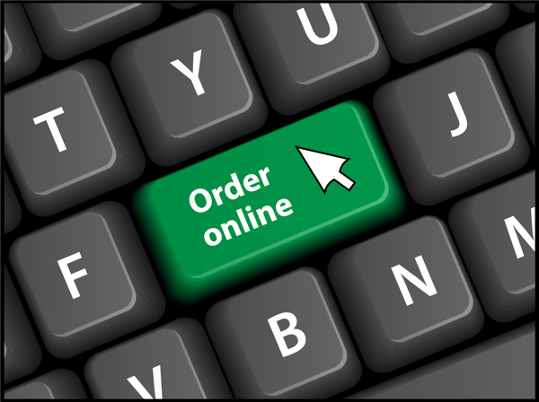 Online-Shopping mit Tastatur-Hintergrundvektoren 14 shopping online keyboard   