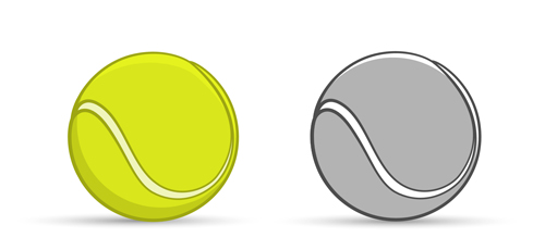 テニスボールベクトルグラフィック ボール テニス グラフィック   