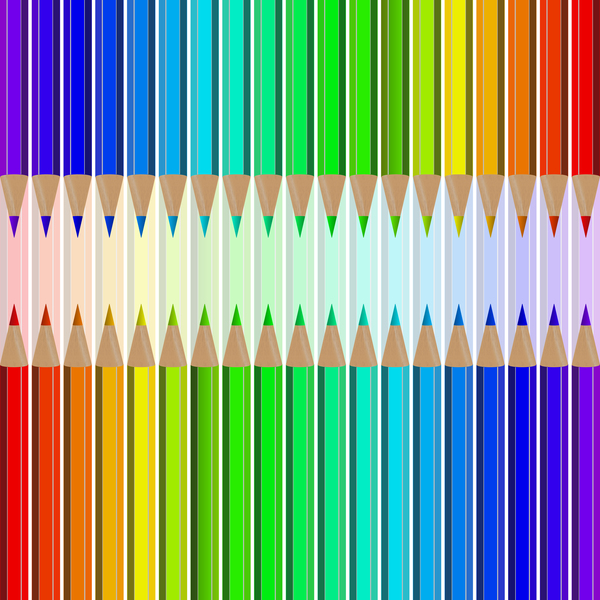Willkommen zurück in der Schule Backgrouns mit farbigen Bleistiften Vektor 08 Zurück Schule farbig Bleistifte Begrüßung   
