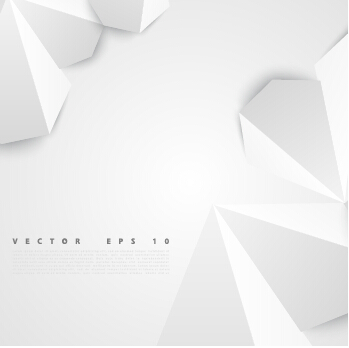 Weißer Origami-Hintergrund moderner Vektor 03 weiß origami modern Hintergrund   