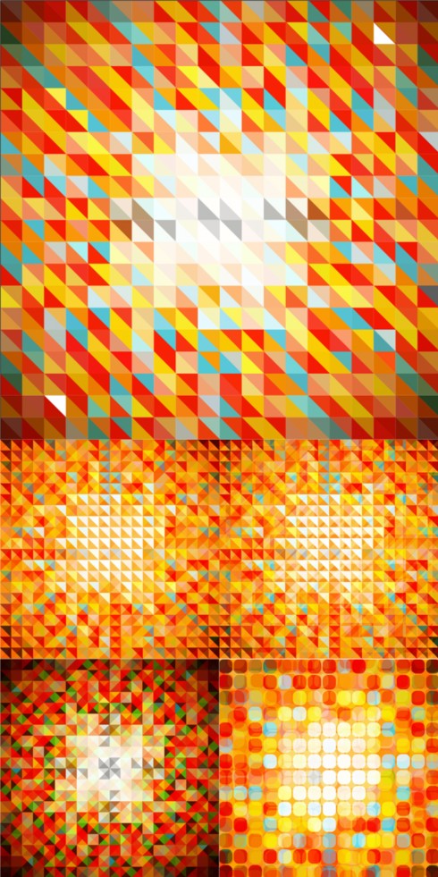 Bunte Mosaik-Hintergrundvektoren Mosaik Hintergrund Farbe   