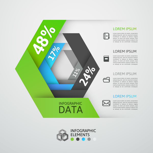 クリエイティブ折り紙インフォグラフィックテンプレートベクトル10 折り紙 クリエイティブ インフォグラフィック   