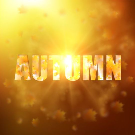 Halation Herbstergrund-Vektor 01 Hintergrund Herbst Haltung   