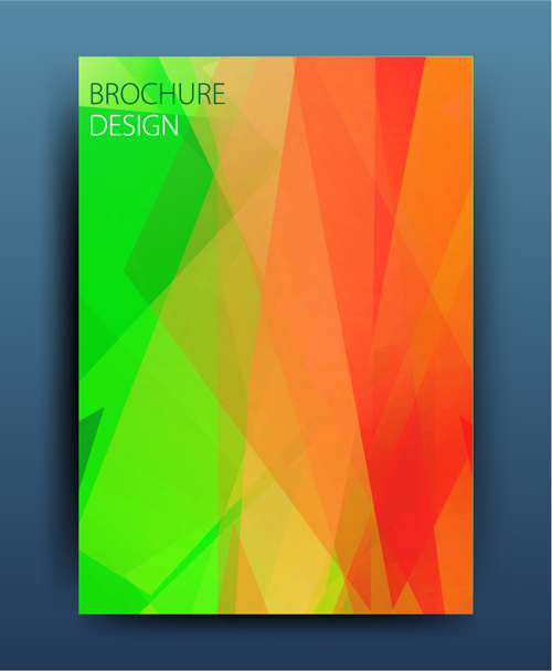 Magazine ou brochure couleur abstraite couverture vectorielle 13 magazine coloré brochure Abstrait   