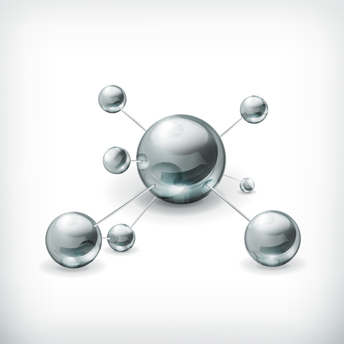 分子金属球ベクトルの背景 金属 背景 分子 ボール   