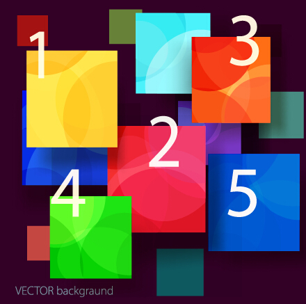 多色の正方形と数の背景ベクトル 背景ベクトル 背景 数 多色 四角   