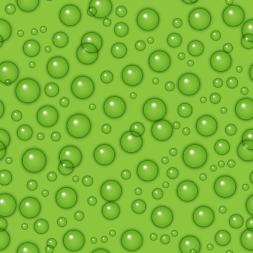 Transparente Wassertropfen mit grünem Hintergrundvektor nahtlos Wassertropfen Wasser transparent Muster Hintergrundvektor Hintergrund grüner Hintergrund   