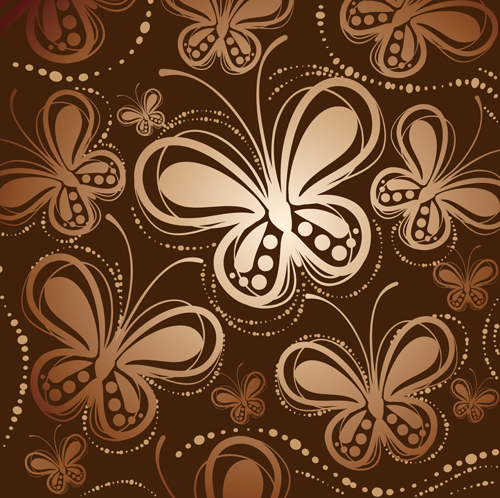 Abstrakter Schmetterlingsmuster-Vektor Musterbeißen butterfly pattern butterfly abstract   