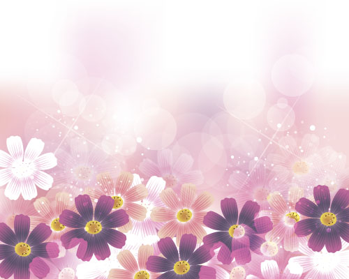 Schöne Blume mit glänzendem Hintergrund Vektor 02 shiny Blume beautiful   