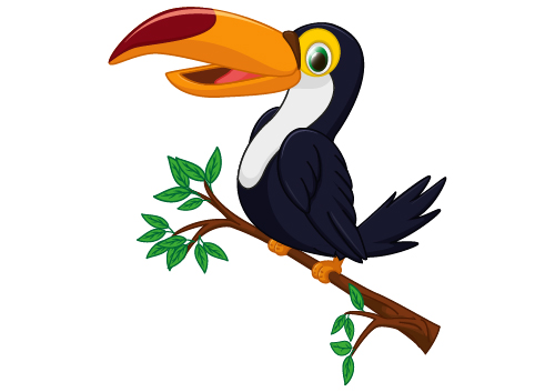 Cartoon Tukane Vogelvektor 01 Tucan Vogel Tucan cartoon   