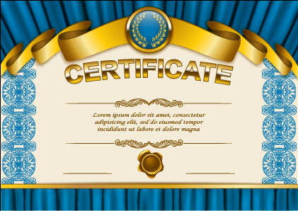 Vektor-Zertifikatsvorlage exquisiten Vektor 11 Zertifikatsvorlage Zertifikat exquisite Diplom   