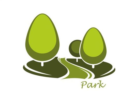 Les vecteurs de logo de parc vert ensemble 15 vert parc logo   