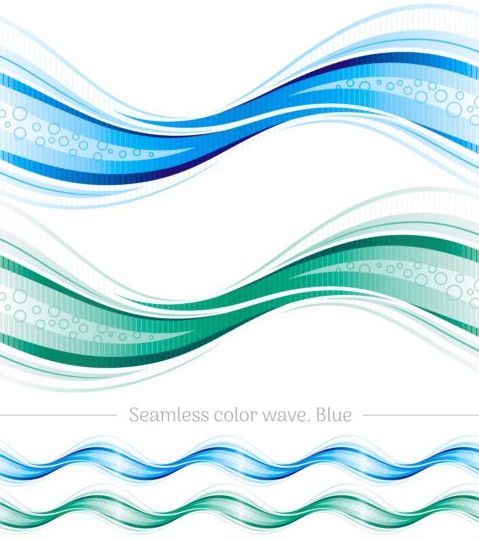 シームレスなカラーウェーブ抽象ベクトル07 色 波 抽象的 シームレス   