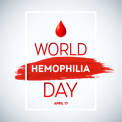 Journée mondiale de l’hémophilie affiche Vector Graphics 01 monde Hémophilie affiche   