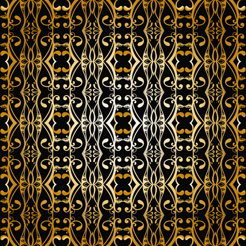 豪華なゴールドパターンのシームレスなベクトルの背景03 豪華な 背景 パターン シームレス ゴールドパターン   